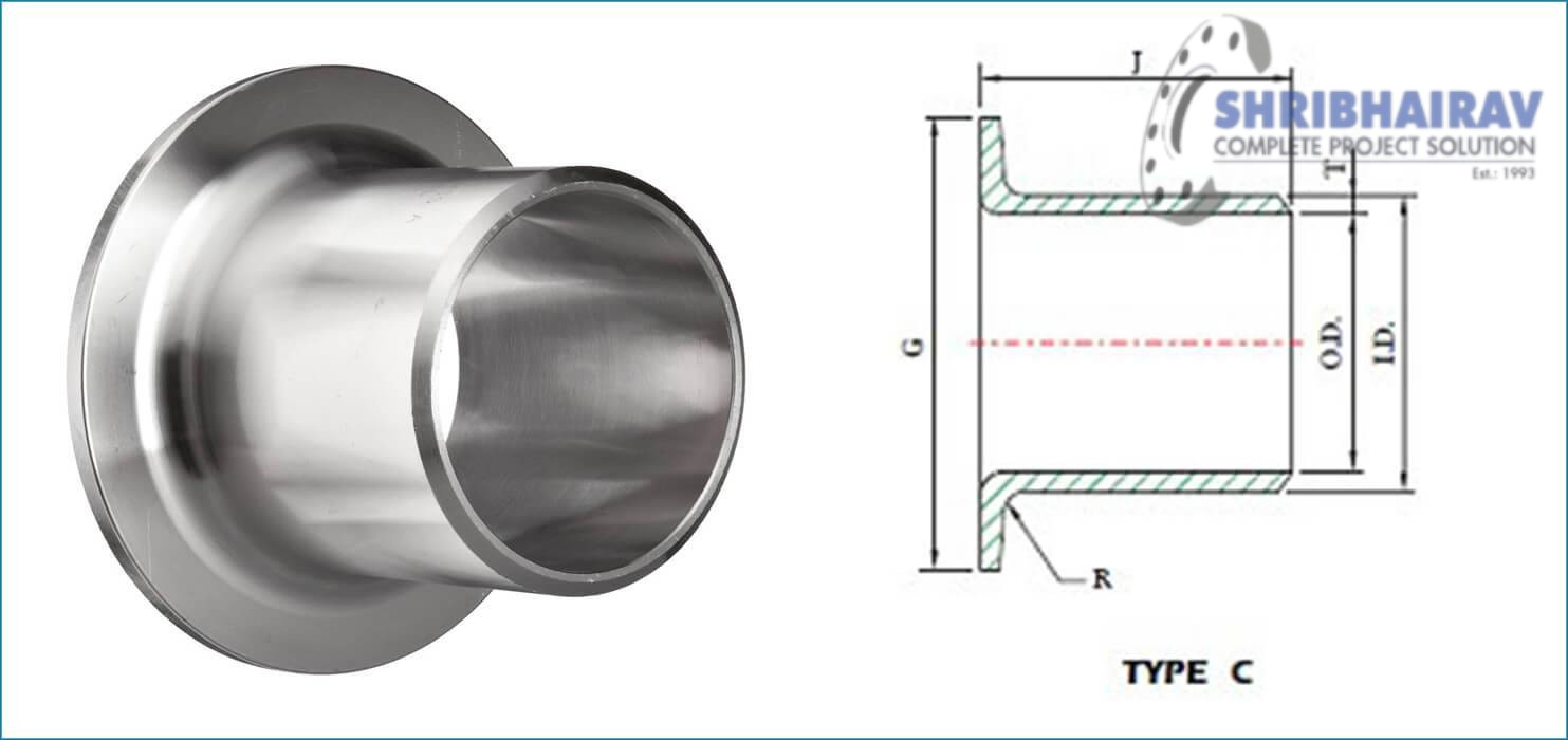 ASME-b16.9 Buttweld Lap Joint Stub End
