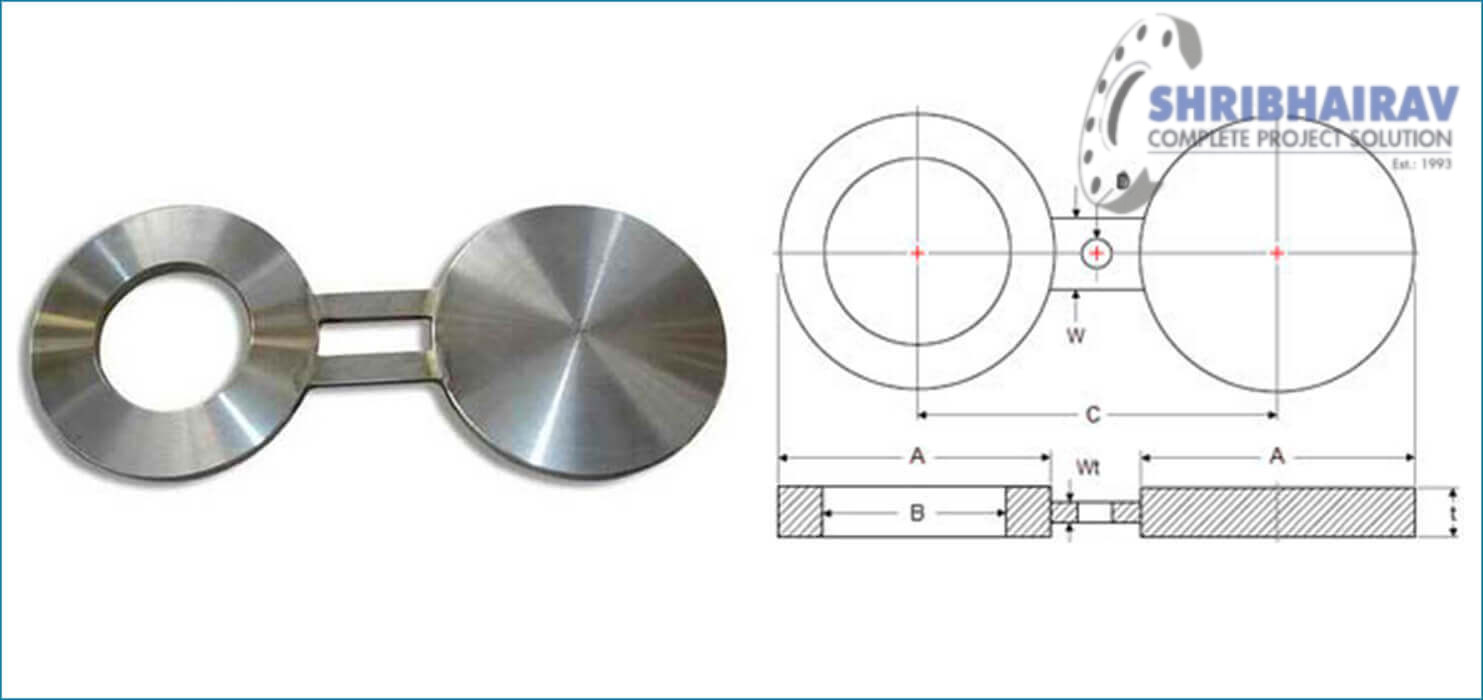 ASTM F467 Monel 200 / 201 Spectacle Blind Flanges