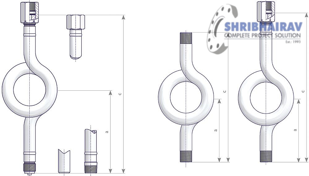 Syphon Tubes/Pipes drawing