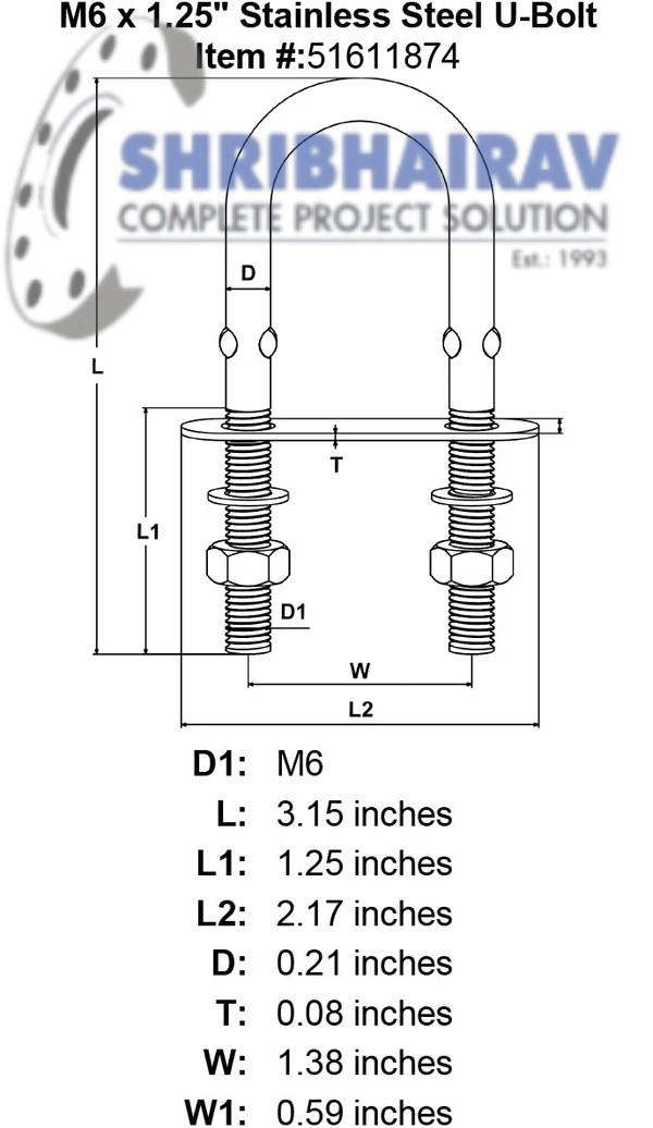 Stainless Steel U Clamps